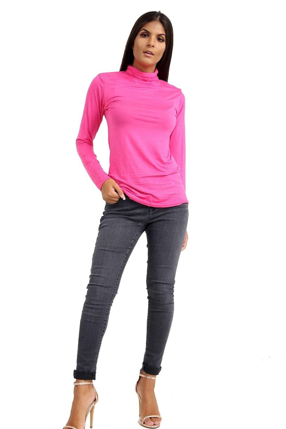 Turtle Neck Long Sleeve Top Tops WearAll