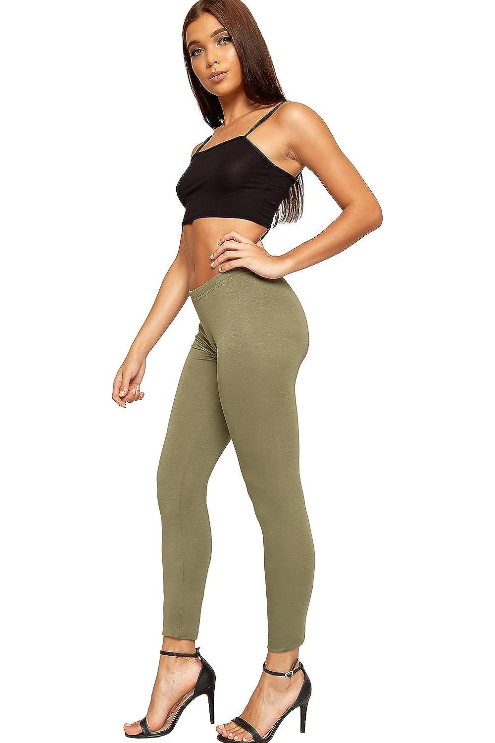 Plain Long Leggings Leggings WearAll