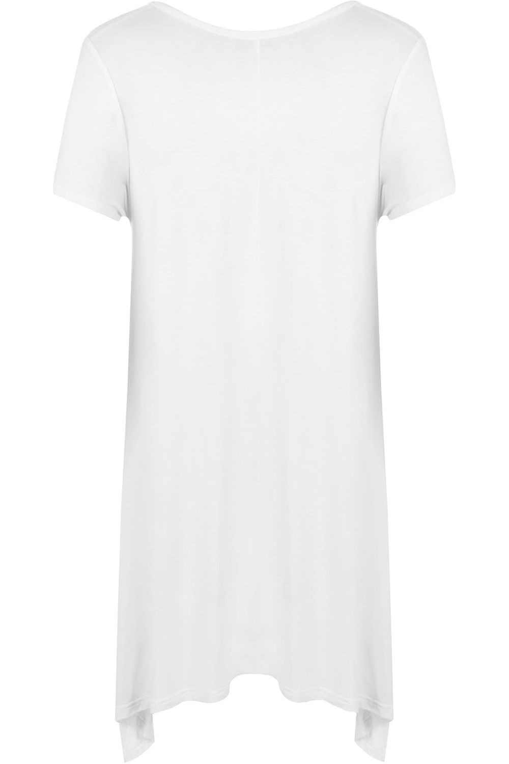 Three Butterfly Hanky Hem Short Sleeve Top Apparel & Accessories WearAll