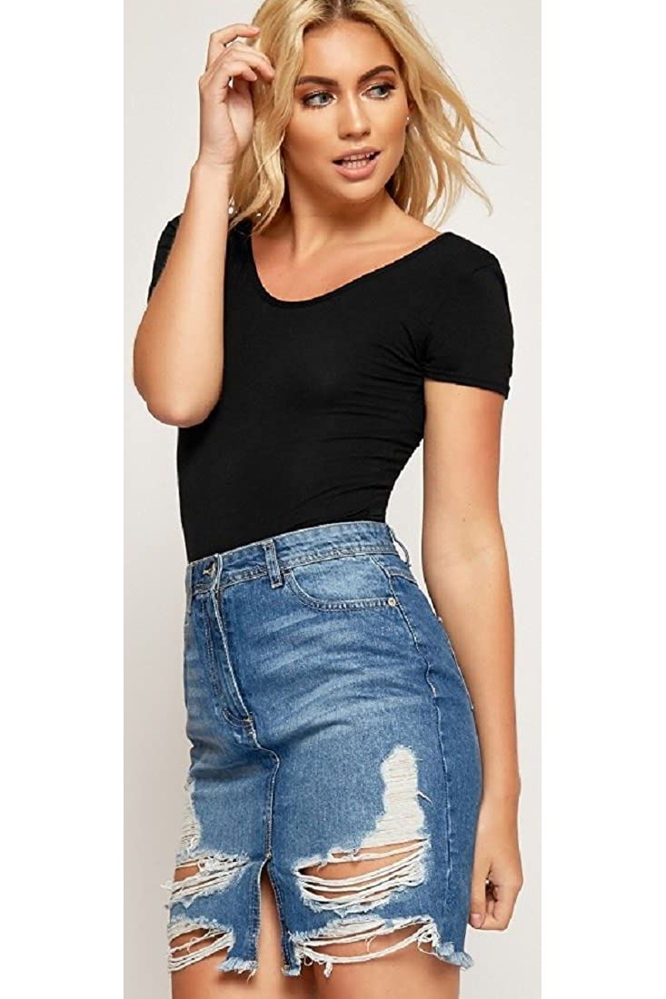 Plain Short Sleeve Bodysuits Bodysuit WearAll