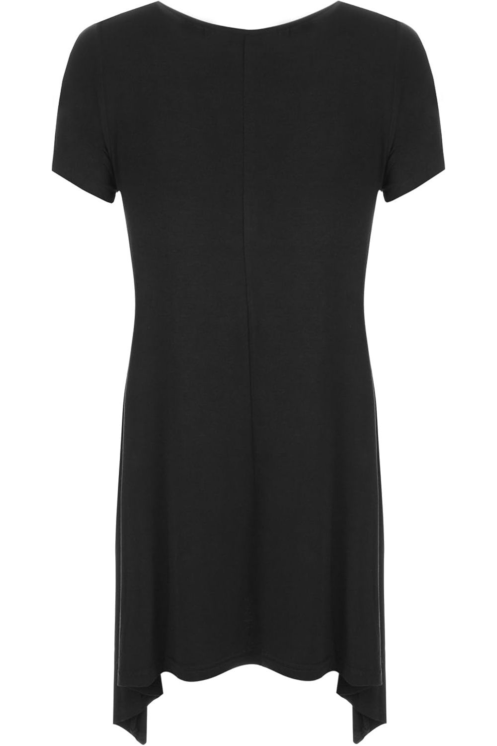 Three Butterfly Hanky Hem Short Sleeve Top Apparel & Accessories WearAll