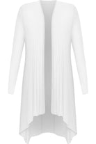 Open Front Hanky Hem Longsleeve Cardigan