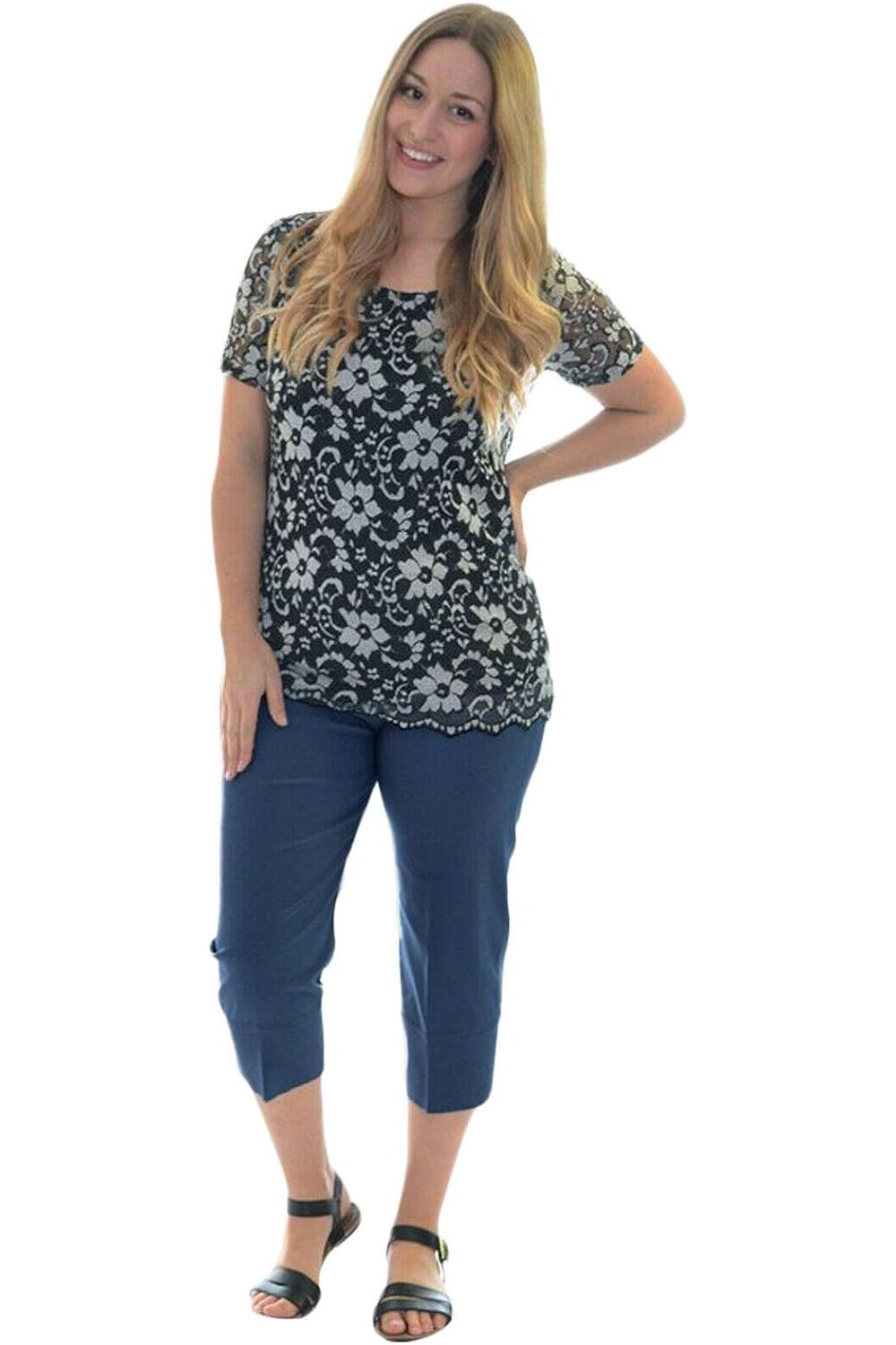 Ladies 3/4 Elasticated Trouser Shorts Trousers WearAll