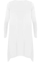 Open Front Hanky Hem Longsleeve Cardigan