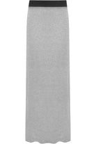 Pencil Long Maxi Skirt Elasticated Waist Skirt WearAll Light Grey 12-14