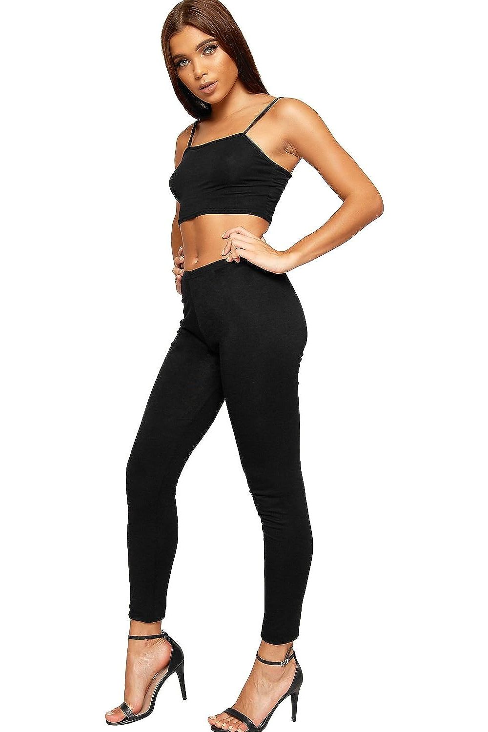 Plain Long Leggings Leggings WearAll