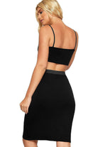 Plain Stretch Pencil Midi Skirt Apparel & Accessories WearAll