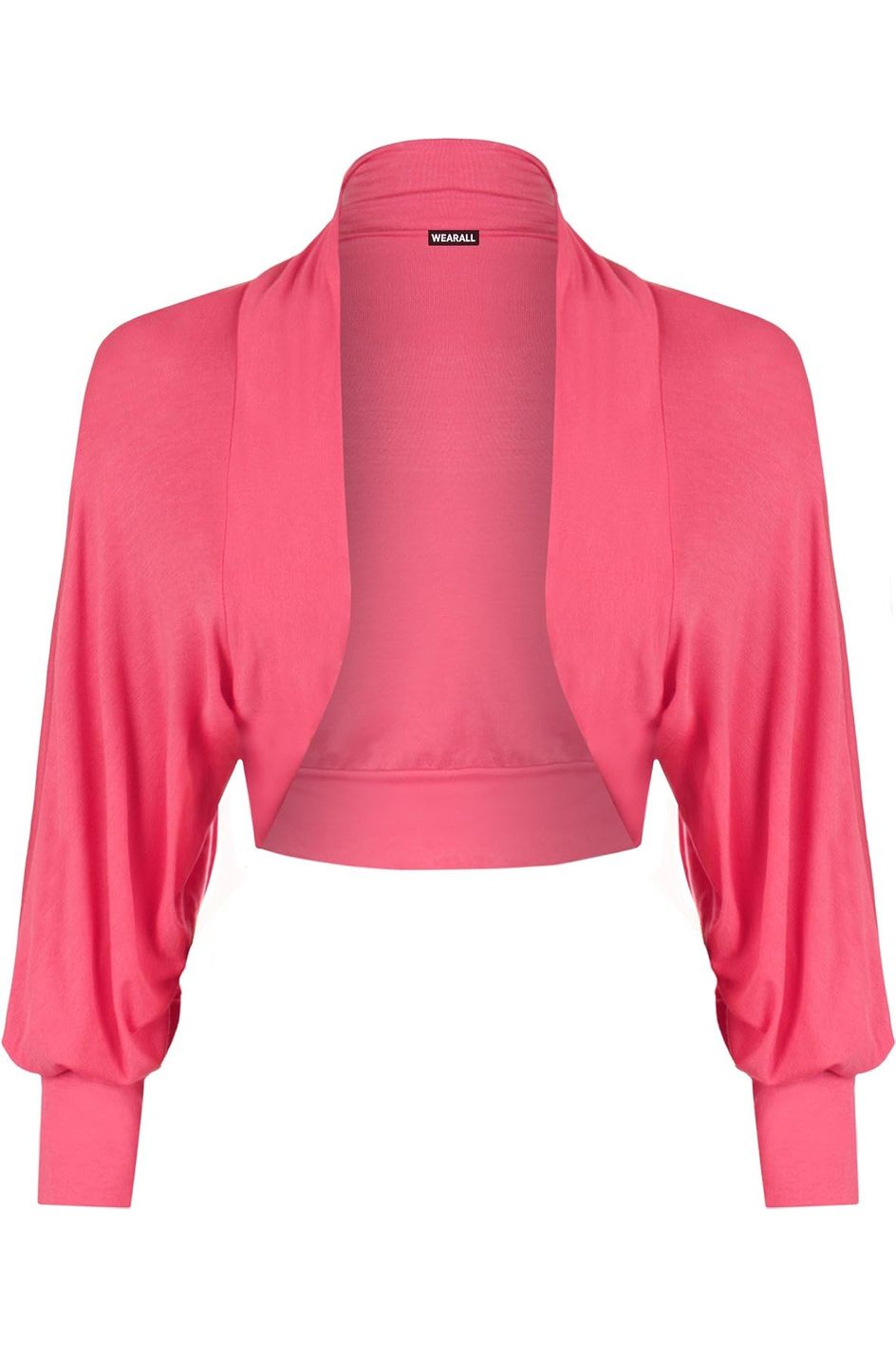 Long Sleeve Batwing Shrug Tops WearAll Cerise 8-10