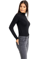 Plus Size Turtle Neck Long Sleeve Top Tops WearAll