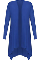 Open Front Hanky Hem Longsleeve Cardigan