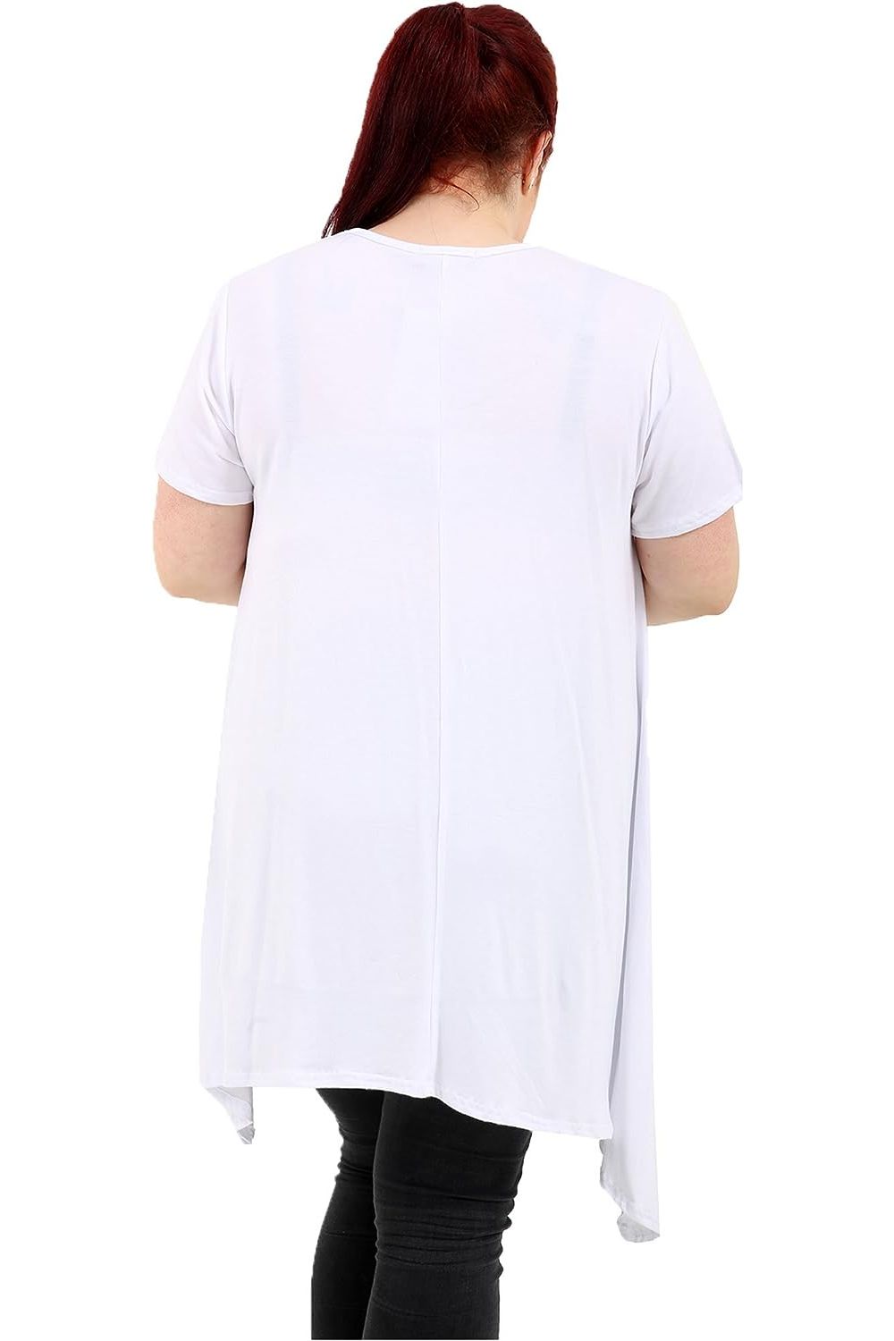 Skull Stud Hanky Hem Short Sleeve Top Apparel & Accessories WearAll