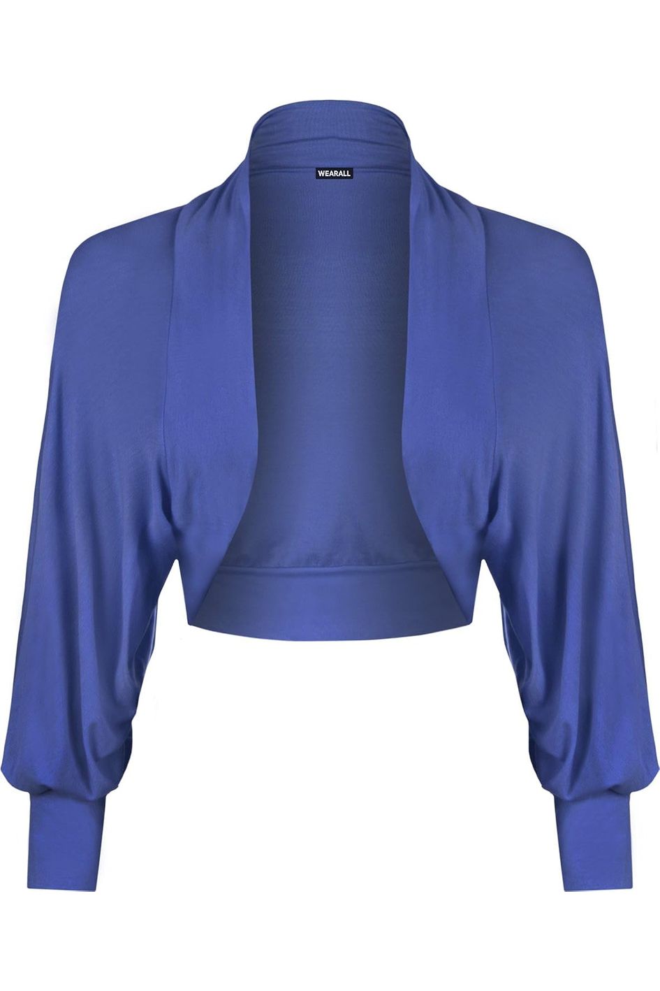 Long Sleeve Batwing Shrug Tops WearAll Royal Blue 8-10