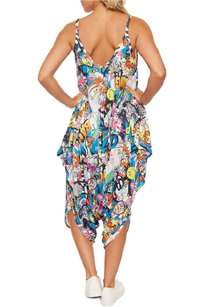 Lagenlook Strappy Baggy Harem Jumpsuit 10-16 Jumpsuit WearAll