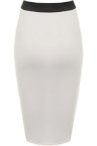 Plus Size Plain Stretch Pencil Midi Skirt Apparel & Accessories WearAll