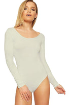 Annabelle Plain Long Sleeve Bodysuits Bodysuit WearAll Cream 8-10