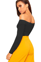 Off Shoulder Long Sleeve Bodysuit Bodysuit WearAll