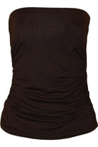 Side Ruched Boob Tube Bandeau Top BraTop WearAll