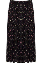 Plus Size Yellow Floral Print Midi Skirt Skirt WearAll