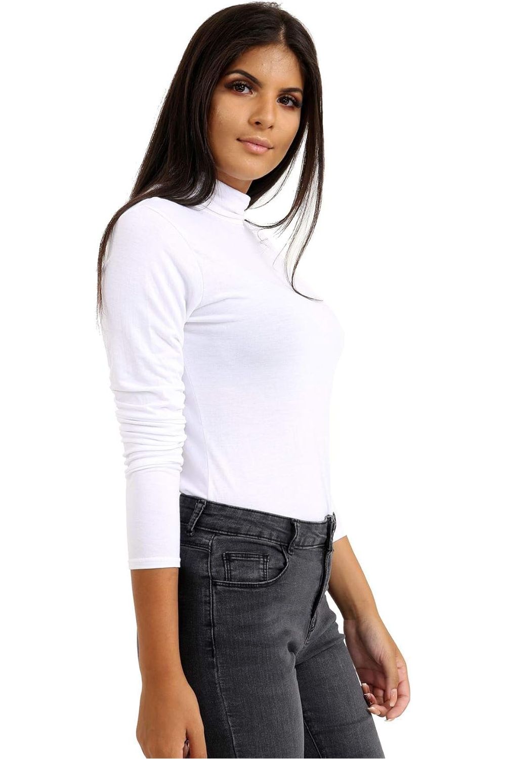 Plus Size Turtle Neck Long Sleeve Top Tops WearAll