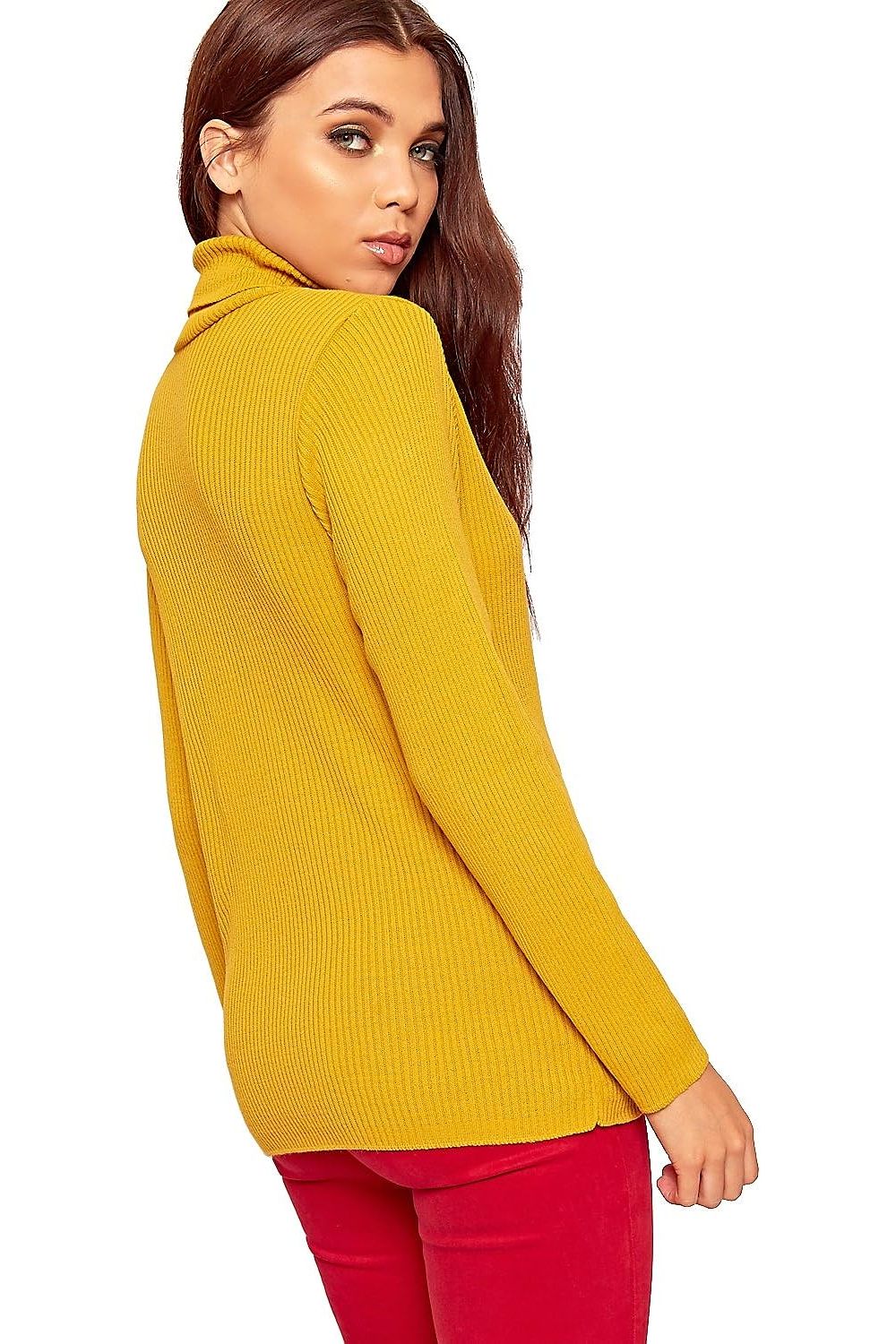 Polo Neck Knitted Top Tops WearAll