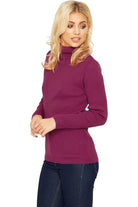 Polo Neck Knitted Top Tops WearAll
