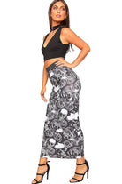 High Waist Stretch Long Maxi Skirt Skirt WearAll