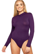 Plus Size Long Sleeve Turtleneck Bodysuit Bodysuit WearAll