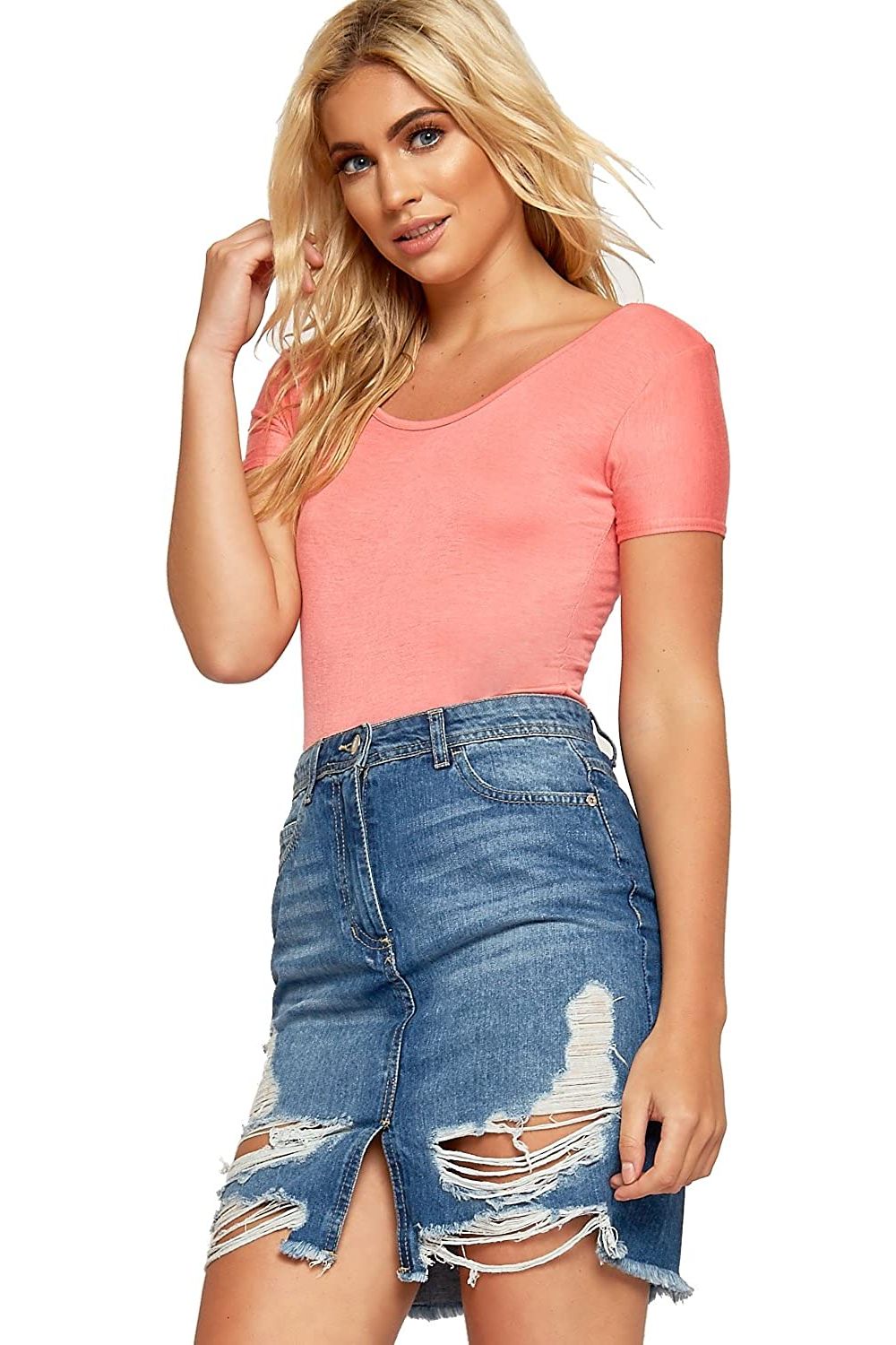Plain Short Sleeve Bodysuits Bodysuit WearAll
