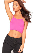 Bralet Crop Stretch Vest Top BraTop WearAll Cerise 8-10