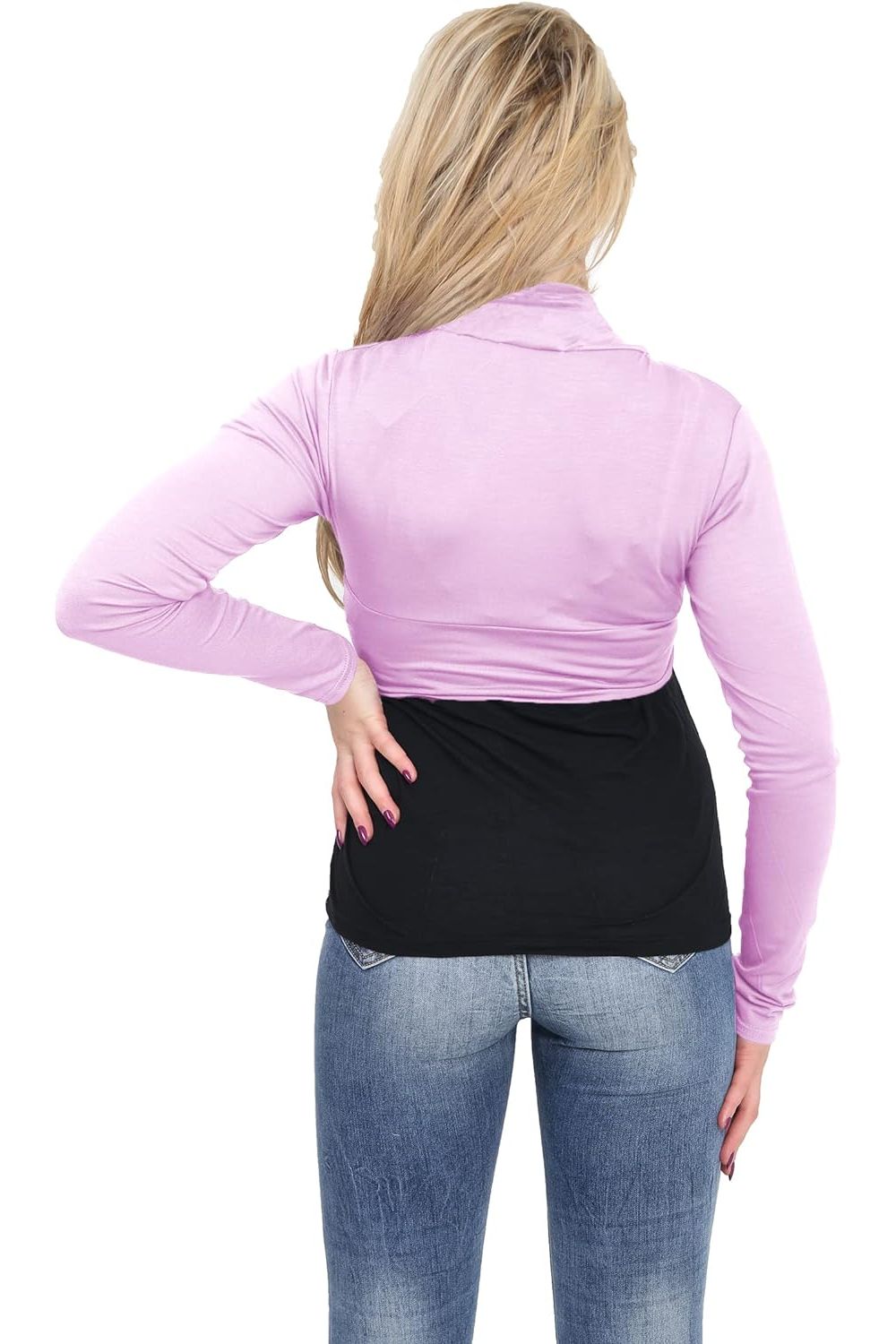 Plus Size Long Sleeve Crop Bolero Shrug Tops WearAll