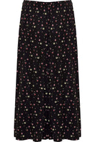 Plus Size Yellow Floral Print Midi Skirt Skirt WearAll