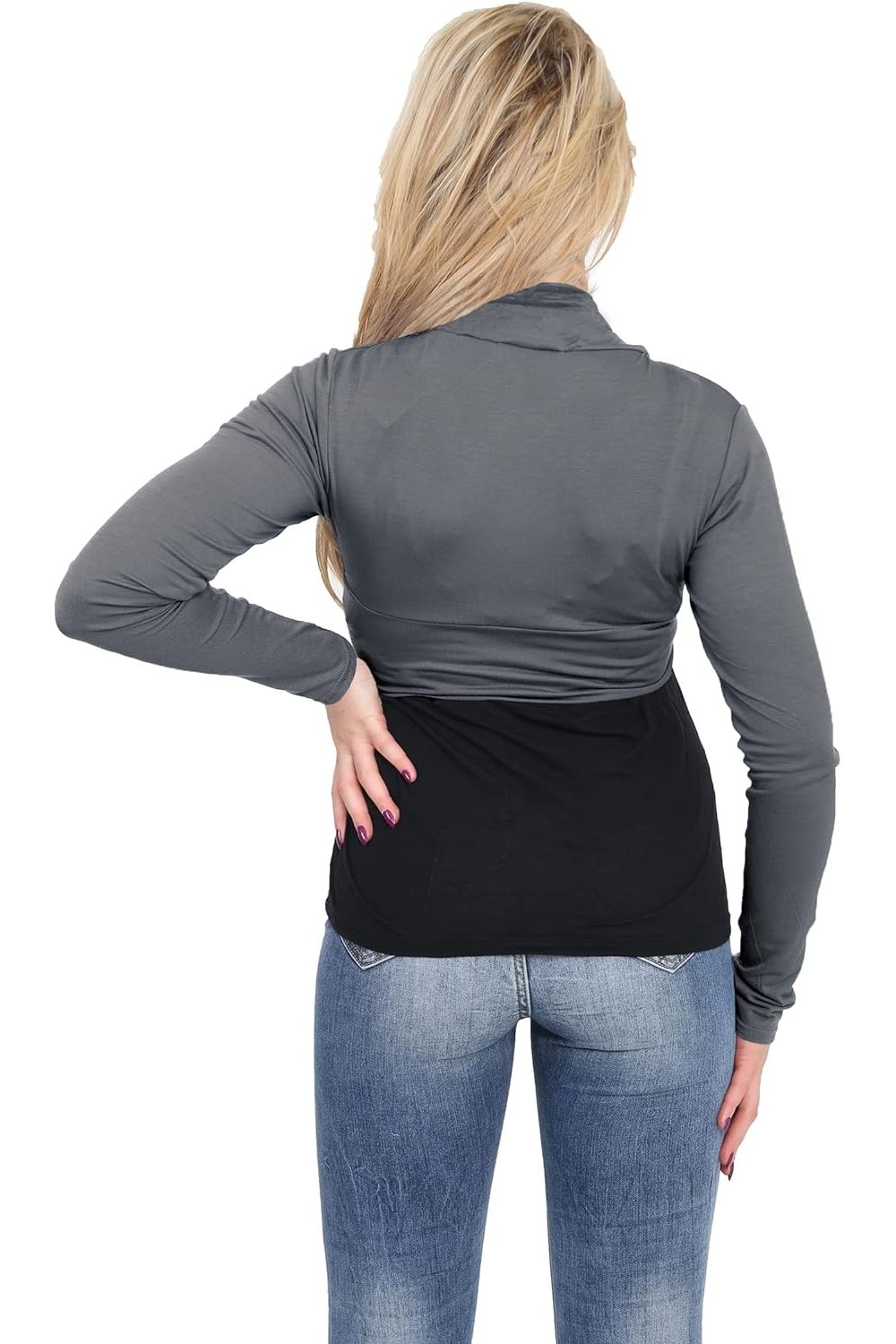 Plus Size Long Sleeve Crop Bolero Shrug Tops WearAll