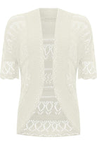 Plus Size Knitted Crochet Short Sleeve Shrugs Tops WearAll