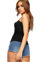 Side Ruched Boob Tube Bandeau Top BraTop WearAll