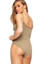 BASICS Solid Scoop Neck Bodysuit Bodysuit WearAll