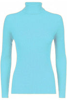 Plus Size Ribbed Stretch Polo Neck Top Tops WearAll