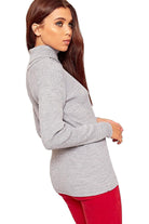 Polo Neck Knitted Top Tops WearAll