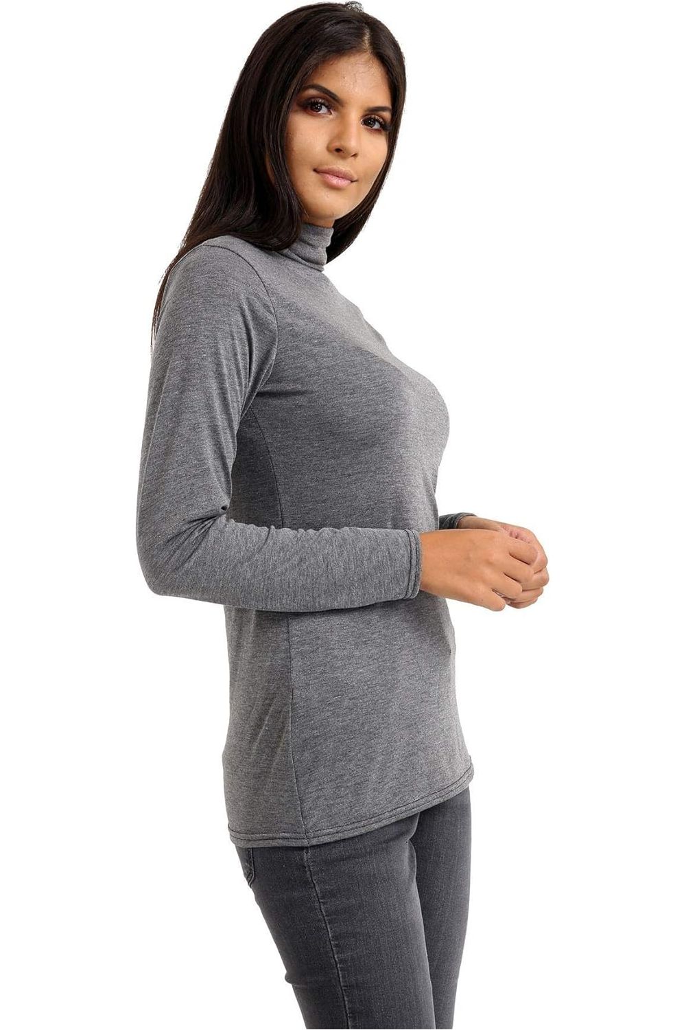 Plus Size Turtle Neck Long Sleeve Top Tops WearAll