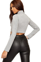 Turtle Neck Crop Top Tops WearAll