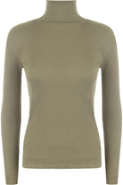 Plus Size Ribbed Stretch Polo Neck Top Tops WearAll