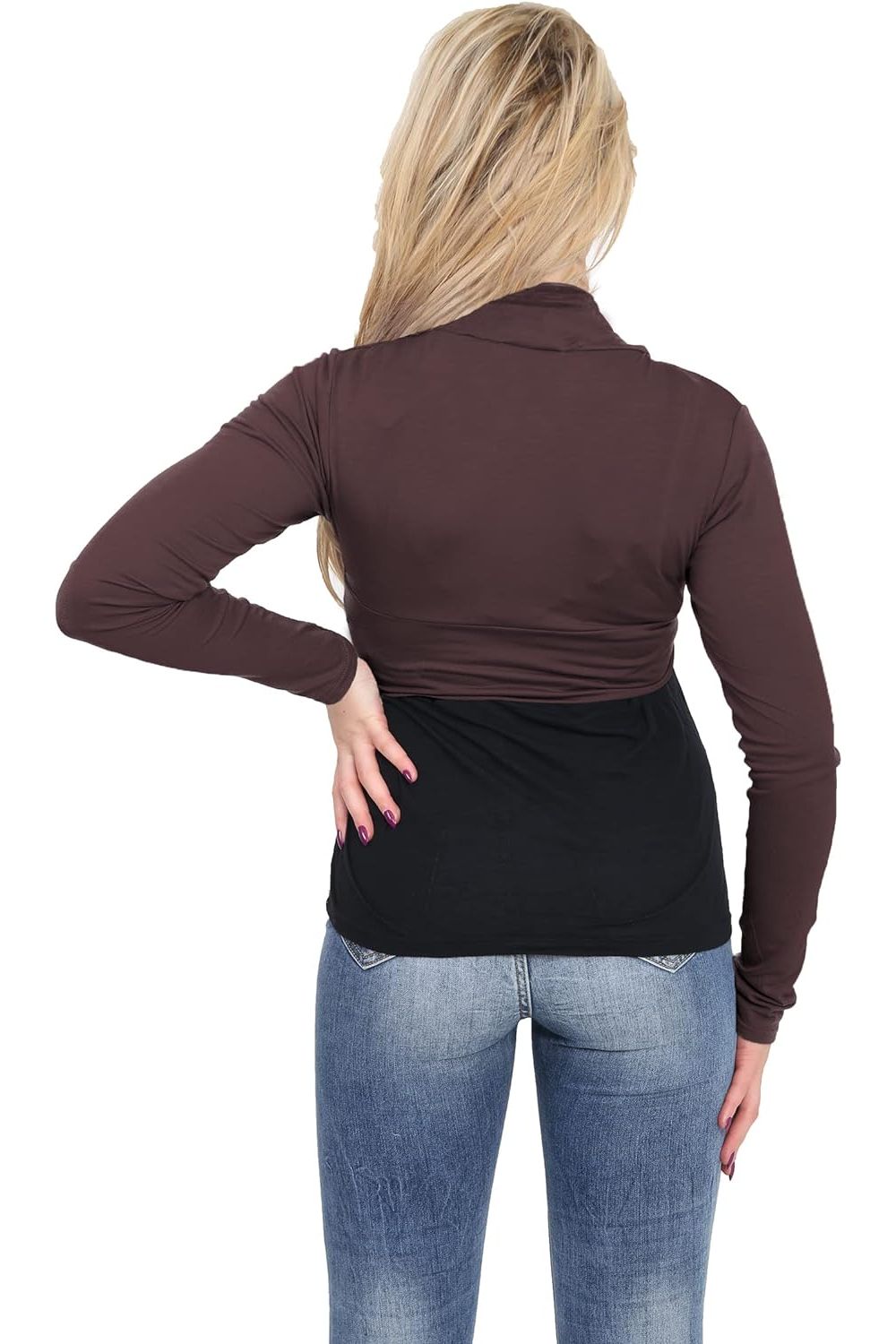 Long Sleeve Crop Bolero Shrug Tops WearAll