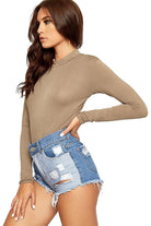 Plus Size Long Sleeve Turtleneck Bodysuit Bodysuit WearAll