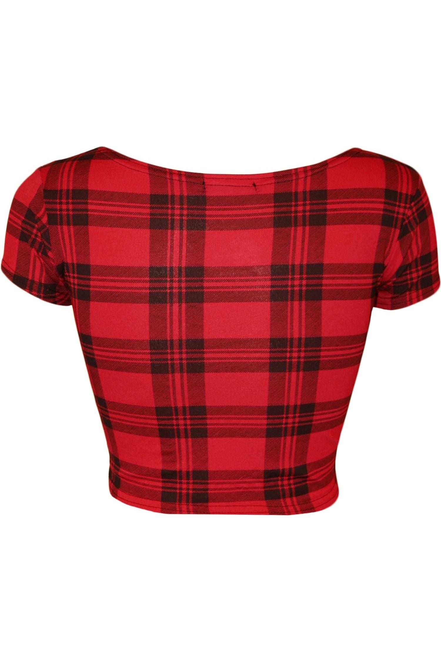 Printed Cap Sleeve Crop Tops Tops WearAll