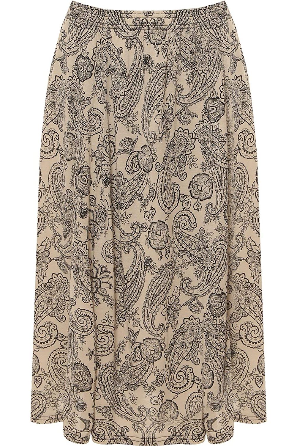 Paisley Stone Print Midi Skirt Skirt WearAll