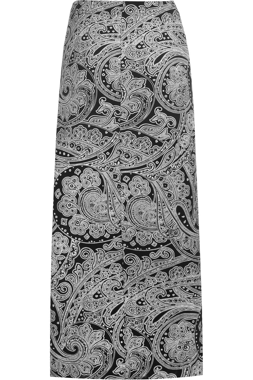 Plus Size Paisley Print Maxi Skirt Skirt WearAll
