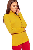 Polo Neck Knitted Top Tops WearAll