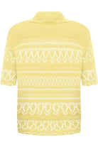 Plus Size Knitted Crochet Short Sleeve Shrug - White Wine Yellow Turquoise Tops WearAll