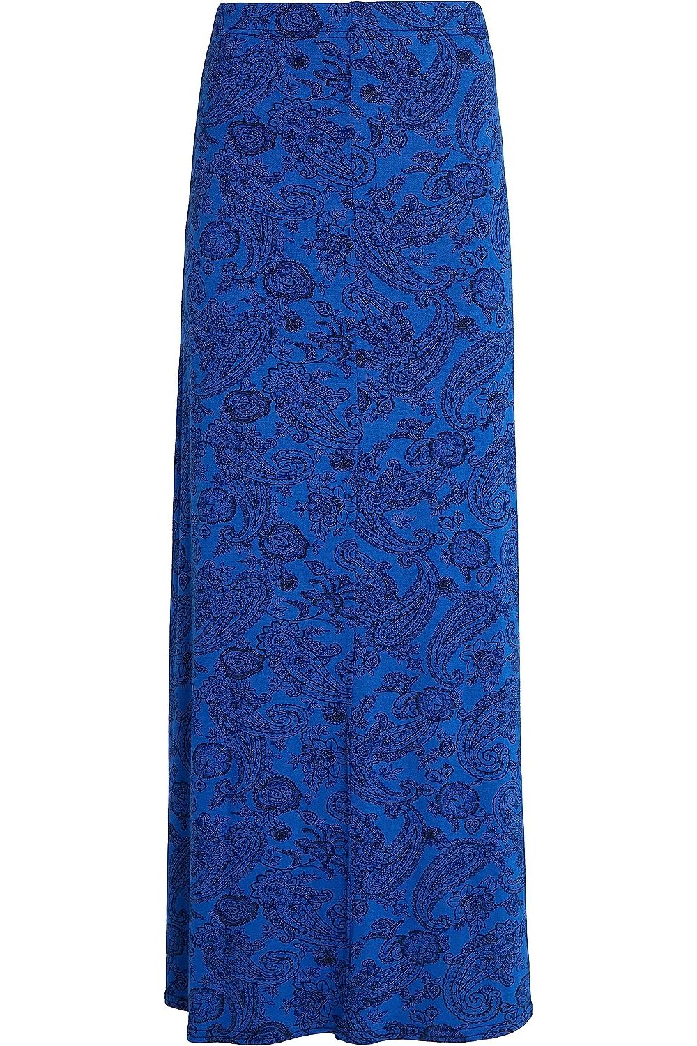 Plus Size Royal Paisley Print Maxi Skirt Skirt WearAll