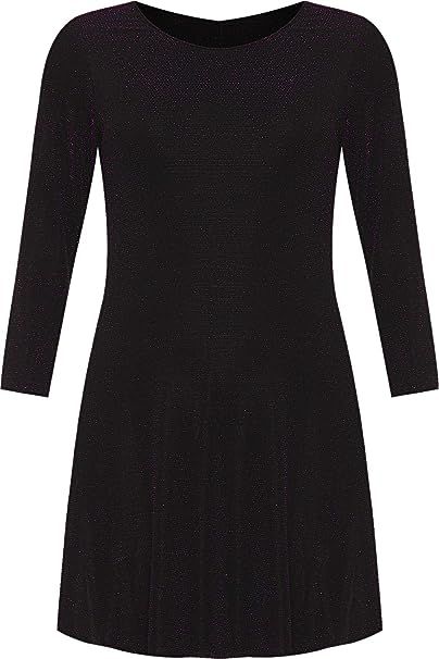 Lurex Sparkle Ladies Glitter Swing Short Dress WearAll