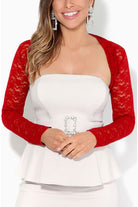 Cropped Lace Bolero Shrug Tops WearAll